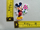Third view of the Mickey Bringing Flowers Needle Minder