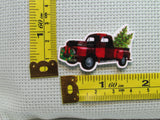 Third view of the Red and Black Christmas Truck Needle Minder