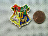 Second view of the Hogwarts House Crest Needle Minder