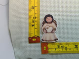 Third view of the Angel Holding a Double Heart Needle Minder