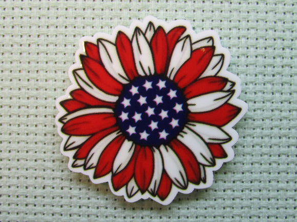 First view of the Patriotic Sunflower Needle Minder