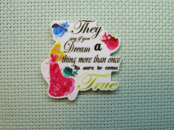 First view of the They Say If You Dream a Dream More than Once It's Sure to Come True Aurora Needle Minder