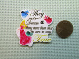 Second view of the They Say If You Dream a Dream More than Once It's Sure to Come True Aurora Needle Minder