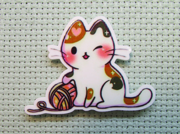 First view of the Calico Kitty Needle Minder