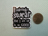 Second view of the I Solemnly Swear That I Am Up To No Good Needle Minder