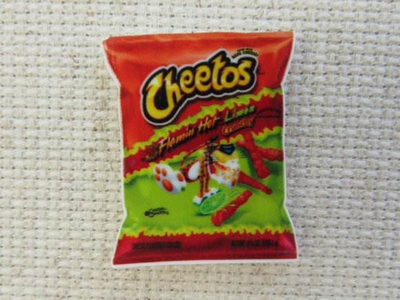 First view of Hot Cheetos Needle Minder.
