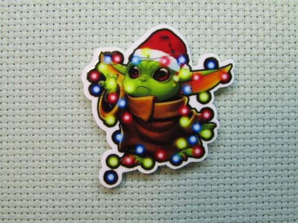 First view of the Christmas Alien Child Needle Minder