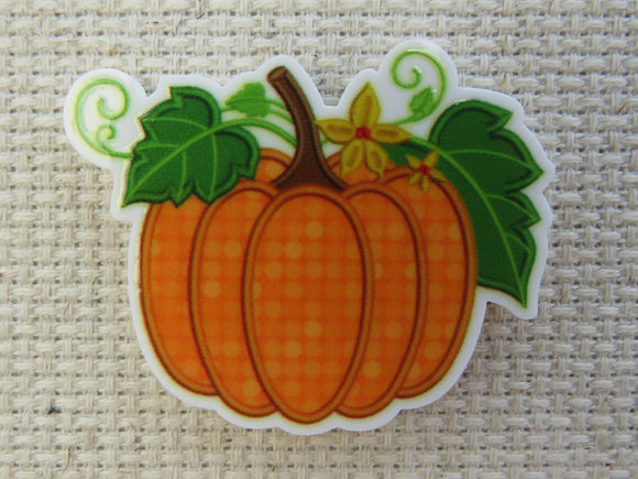 First view of Quilted Pumpkin Needle Minder.
