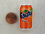 Second view of Orange Fanta Needle Minder.