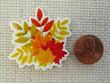 Second view of Autumn Leaves Needle Minder.