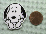 Second view of the Giggly Snoopy Needle Minder
