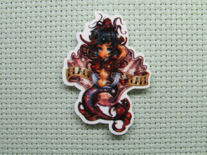 First view of the Black Pearl Mermaid Needle Minder