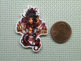 Second view of the Black Pearl Mermaid Needle Minder