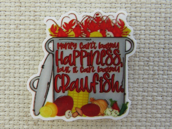 First view of Money Can't Bayou Happiness, but it can Bayou Crawfish Needle Minder.