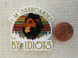 Second view of Scar, "I'm Surrounded By Idiots" Needle Minder.