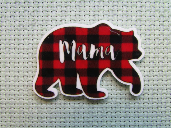 First view of the Black and Red Mama Bear Needle Minder