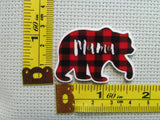 Third view of the Black and Red Mama Bear Needle Minder