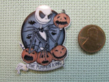 Second view of the Pumpkin King Needle Minder