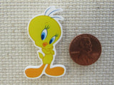 Second view of Tweety Bird Needle Minder.