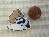 Second view of Three Bears Pile Needle Minder.
