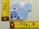 Third view of the Cinderella in front of a Beautiful Blue Mouse Head Needle Minder