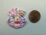 Second view of the Pooh and Friends in an Umbrella Needle Minder