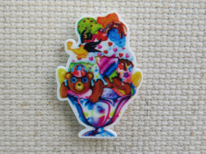 First view of Colorful Ice Cream Sundae Needle Minder.