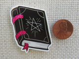 Second view of Witchy Spell Book Needle Minder.