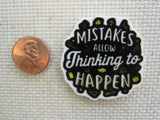 Second view of Mistakes Allow Thinking to Happen Needle Minder.