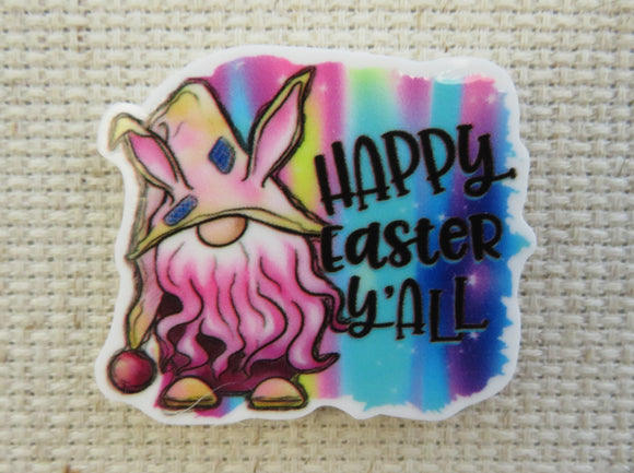 First view of Happy Easter Y'All Gnome Needle Minder.