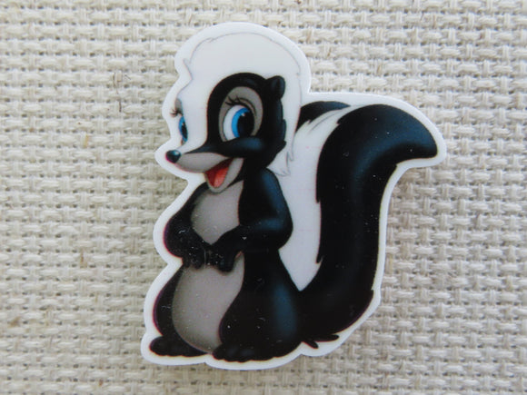 First view of Flower the Skunk Needle Minder.