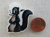 Second view of Flower the Skunk Needle Minder.