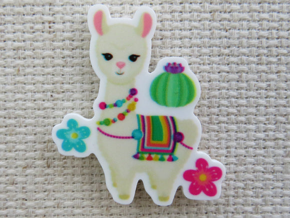 First view of Llama with a Cactus Needle Minder.