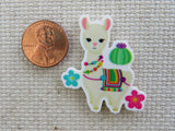 Second view of Llama with a Cactus Needle Minder.