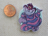 Second view of Dancing Cheshire Cat Needle Minder.