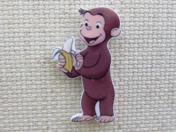 First view of Funny Monkey Eating a Banana Needle Minder.