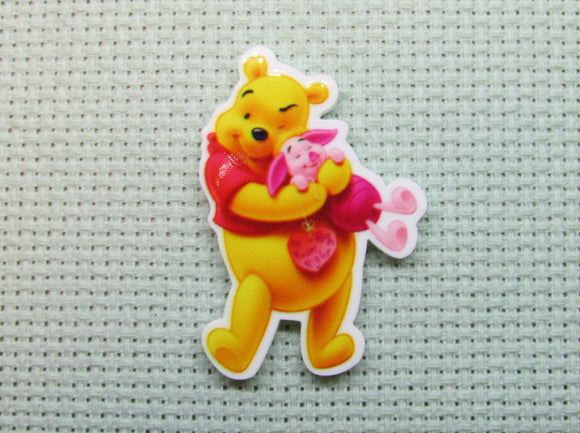 First view of the Pooh Hugging Piglet Needle Minder