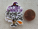 Second view of Witchy Words "It's Just a Bunch of Hocus Pocus" Needle Minder.