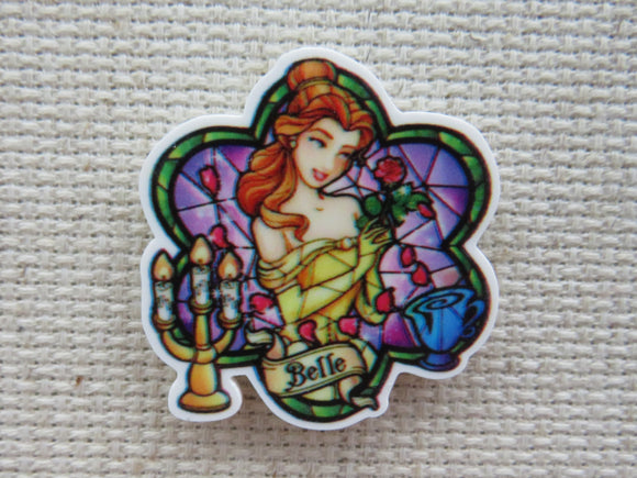 First view of Belle with Rose Petals Needle Minder.