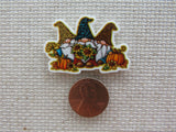 Second view of Sunflower and Pumpkin Gnomes Needle Minder.