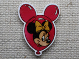 First view of Minnie Mouse in a Mouse Head Balloon Needle Minder.