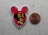 Second view of Minnie Mouse in a Mouse Head Balloon Needle Minder.