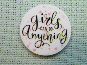 First view of the Girls Can Do Anything Needle Minder