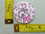 Third view of the Marie with Pink Flowers Needle Minder