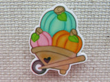 First view of A Wheelbarrow of Pumpkins Needle Minder.