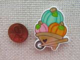 Second view of A Wheelbarrow of Pumpkins Needle Minder.