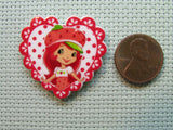 Second view of the Strawberry Shortcake in a Heart Needle Minder