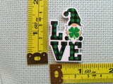 Third view of the St Patrick's Day Love Gnome Needle Minder