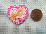 Second view of the Princess Aurora from Sleeping Beauty in a Heart Needle Minder