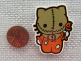 Second view of Scarecrow Cat Needle Minder.